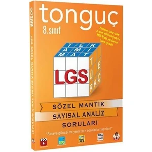 Tonguç Akademi Yayınları 8. Sınıf Sözel Mantık Sayısal Analiz Soruları