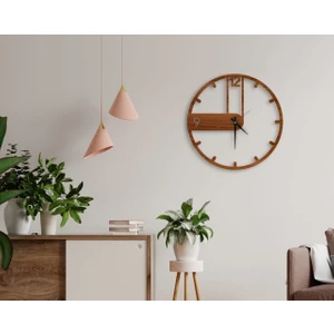 Bk Gift Dekoratif 45CM Ahşap Duvar SAATI-137