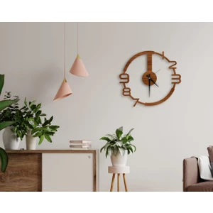 Bk Gift Dekoratif 45CM Ahşap Duvar SAATI-135