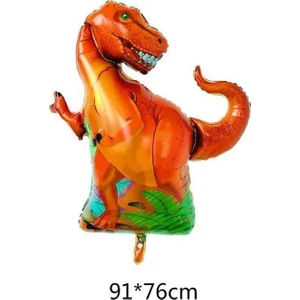 Folyo Balon Doğum Günü Balonu Parti Balonu 90 X76 cm Dinazor