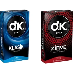 Okey Prezervatif Klasik 10'lu Prezervatif Zirve 10'lu