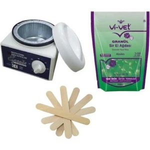Kazan Ağda Makinesi+Vivet Boncuk Ağda Granüllü Azulen+Spatula