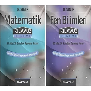 Bloktest Yayınları 8.Sınıf Matematik-Fen Kılavuz Deneme Seti