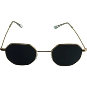 Sekizgen Unisex Güneş Gözlüğü (Altın - Siyah)