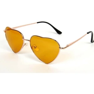 Kalp Güneş Gözlüğü (Hardal)