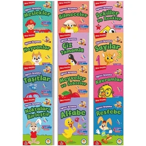 Eğitici Boyama Seti (12 Kitap Takım)