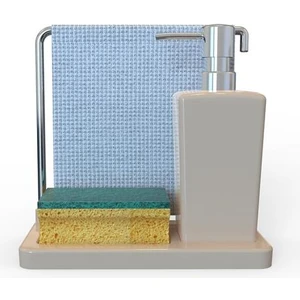 Luna Askılı Mutfak Sıvı Sabunluk Bej