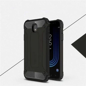 noktaks - Samsung Galaxy J5 Pro - Kılıf Çift Katman Zırh Tank Crash Military Kapak - Siyah - T2752