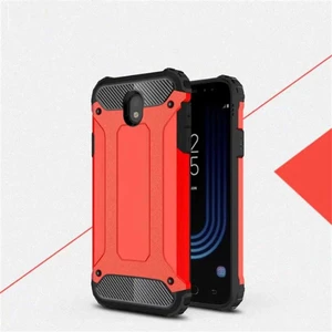 - Samsung Galaxy J5 Pro - Kılıf Çift Katman Zırh Tank Crash Military Kapak - Kırmızı - T2752
