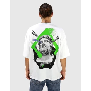 Design Mythology Oversize Tişört Beyaz