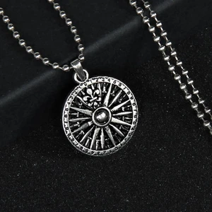 Yaşam Çarkı Black Sun Antik Tasarım Kolye