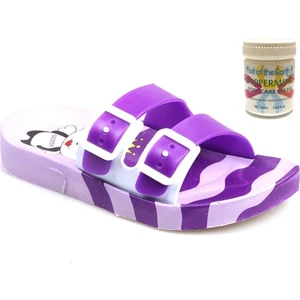 Gzr Kız Çocuk Plaj Ev Banyo Deniz Havuz Günlük Terlik 50ML Nane Ferahlığı Topuk Çatlağı ve Nasır Giderici Krem