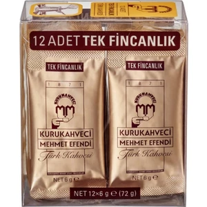 Kurukahveci Mehmet Efendi Türk Kahvesi 12 x 6 gr