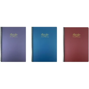 A4 Metal Notes Spiralli Kareli Defter 80 Yaprak 3'lü