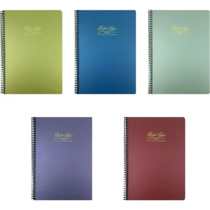 A4 Metal Notes Spiralli Kareli Defter 80 Yaprak 5'li