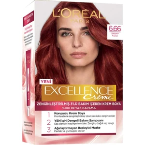 L'Oréal Paris Loreal Paris Loreal Excellence Saç Boyası 6.66 Şarap Kızıl