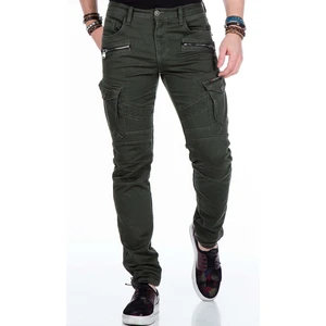 Cipo & Baxx CD424 Kargo Cepli Slim Fit Haki Erkek Pantolon