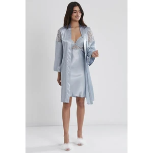 Pierre Cardin 6955 Kadın Saten Altılı Çeyiz Seti - Mist