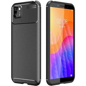 Huawei Y5P Kılıf Karbon Silikon Case