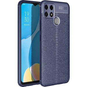 Oppo A15 Kılıf Deri Tarzı Niss Silikon Case