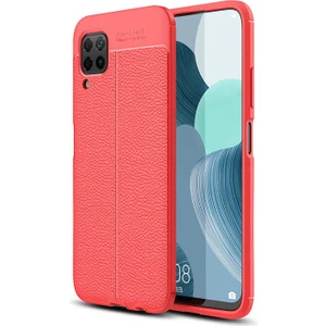 Huawei P40 Lite Kılıf Deri Tarzı Niss Silikon Case