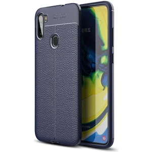 Samsung Galaxy M11 Kılıf Deri Tarzı Niss Silikon Case