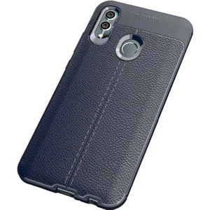 Huawei P Smart 2019 Kılıf Deri Tarzı Niss Silikon Case