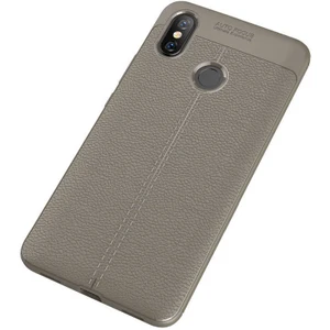 Xiaomi Mi Max 3 Kılıf Deri Tarzı Niss Silikon Case