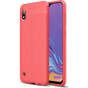 Samsung Galaxy A10 Kılıf Deri Tarzı Niss Silikon Case