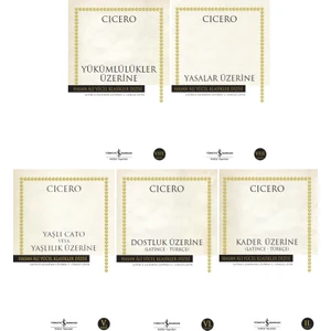 Yükümlülükler Üzerine - Yasalar Üzerine - Yaşı Cato - Dostluk Üzerine - Kader Üzerine - Cicero - 5 Kitap Set