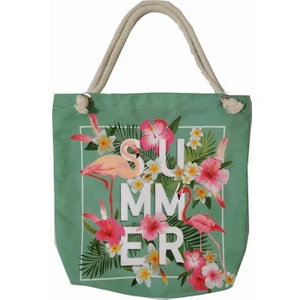 Alkan Homes Kırlent Dünyası Flamingo Temalı Astarlı-Fermuarlı Dijital Baskılı Çok Amaçlı Çanta