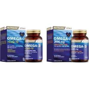 Omega 3 Balık Yağı 2000 Mg 60 Yumuşak Kapsül +( Koenzim Q10 Içeren Balık Yağı ) Omega-3 + Co Q-10 60 Yumuşak Kapsül
