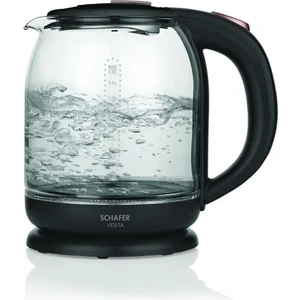Vesta Cam  Su Isıtıcı Kettle Siyah