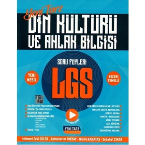 Yeni Tarz Yayınları 8. Sınıf LGS Din Kültürü ve Ahlak Bilgisi Soru Föyleri