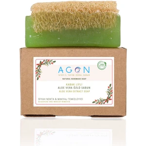 %100 El Yapımı Doğal Kabak Lifli Aloe Vera Özlü Sabun