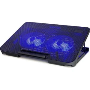 C-883 2 Fanlı Işıklı Standlı  Laptop Soğutucu