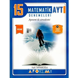 Apotemi Yayınları  AYT Matematik 15 Çözümlü Deneme