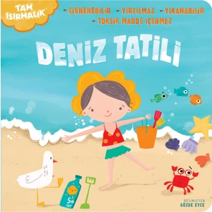 Tam Isırmalık Deniz Tatili Yırtılmayan Yıkanabilir Çiğnenebilir Yırtılmaz Kitap