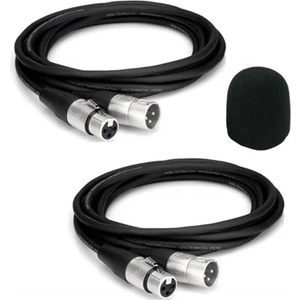 Xlr To Xlr Stereo 5 Metre Mikrofon Kablosu 2'li Set Sünger MC2105X