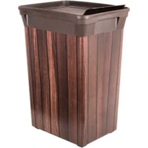 Trashbin Ahşap desenli 20 L çöp kovası