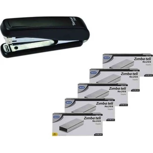 Zımba Makinesi 24/6 Siyah 7000 + 5 Adet Tel