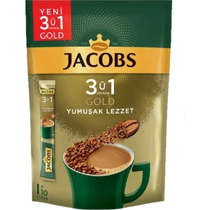 Gold 3ü1 Arada Yumuşak Lezzet  18 GR 10 Adet X 4
