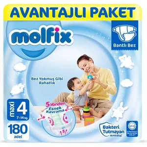 Bebek Bezi 4 Beden Maxi Avantajlı Paket 180'LI