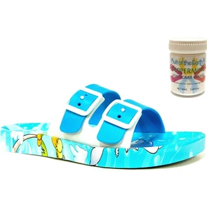 Gzr Çocuk Plaj Ev Banyo Deniz Havuz Günlük Terlik 50ML Nane Ferahlığı Topuk Çatlağı ve Nasır Giderici Krem