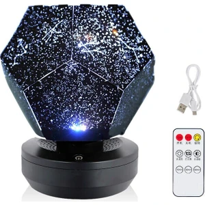 Uzaktan Kumandalı Yıldız ve Galaksi Dekoratif Dönebilen Işık Projektörü 
  (Yurt
  Dışından)