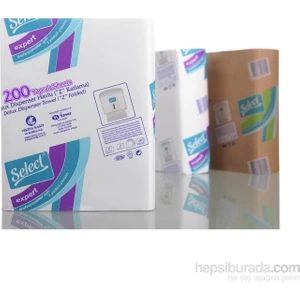 Expert Deluxe Z Katlama Kağıt Havlu Çift Katlı 23 x 21 cm 200'LÜ Yaprak Koli