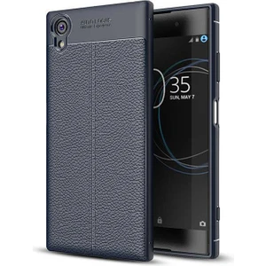 Sony Xperia Xa1 Plus Kılıf Deri Tarzı Niss Silikon Case