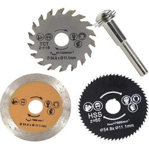Hss Dairesel Testere 3 Lü Set Metal Ahşap Seramik Kesici 5.8mm