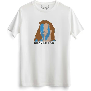 Alfa Tshirt Braveheart Baskılı Beyaz Tshirt