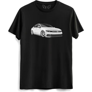 Alfa Tshirt Ww Passat Tasarım Resimli Baskılı Çocuk Siyah Tshirt